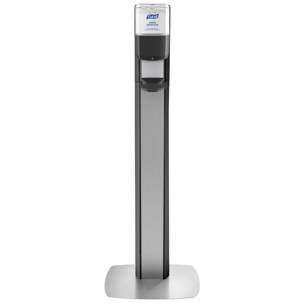 Purell MESSENGER ES6 Floor Stand With Dispenser, 40inH x 16-3/4inW x 6inD, Graphite MPN:7316-DS-SLV