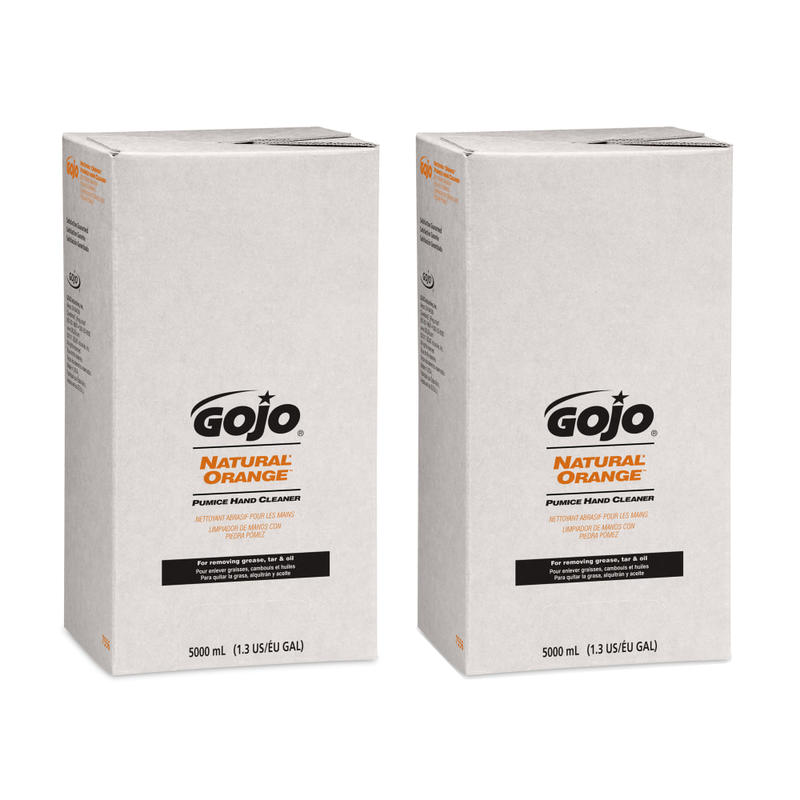 GOJO Natural Orange Pumice Lotion Hand Soap Cleaner, Citrus Scent, 169.07 Oz Bottle MPN:7556-02