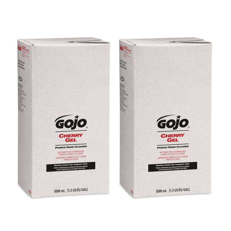 GOJO PRO TDX Gel Pumice Hand Soap Cleaner, Cherry Scent, 169.07 Oz, Carton Of 2 Refills MPN:7590-02