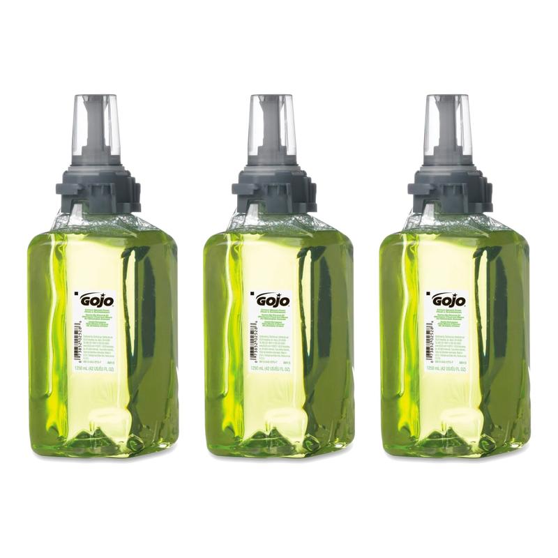 GOJO Foam Hand & Shower Wash Liquid ADX Soap, Citrus & Ginger Scent, 42.27 Oz, Carton Of 3 Bottles MPN:881303CT