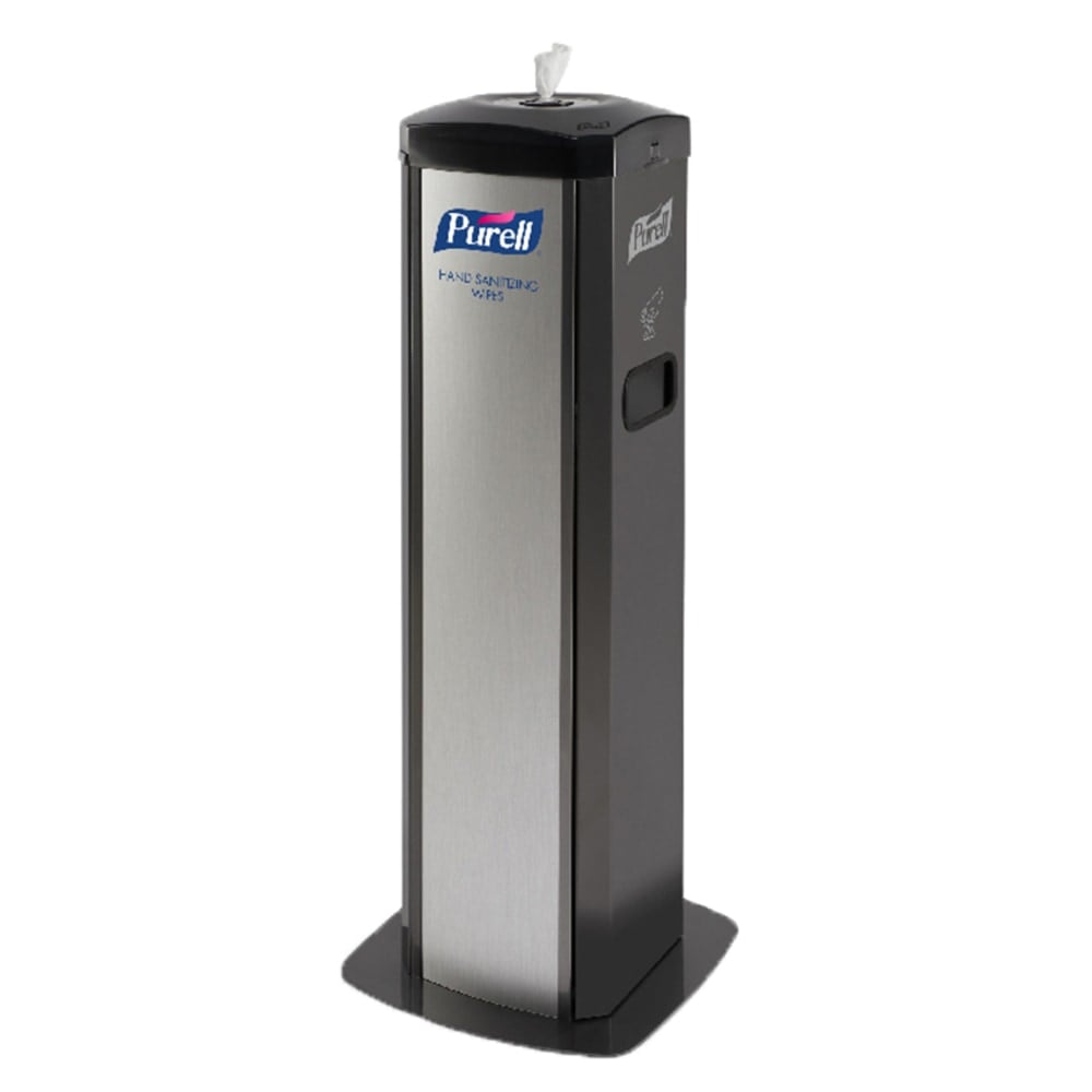 PURELL DS360 Hand Sanitizing Wipes High-Capacity Floor Stand, Silver MPN:9114-01-SLVHSW