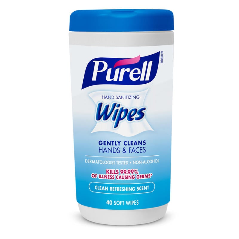 Purell Hand Sanitizing Wipes, Fresh Scent, Pack of 40 Wipes (Min Order Qty 15) MPN:9120-06-CMR