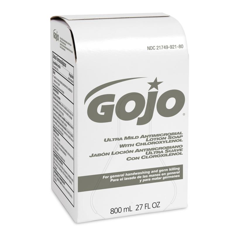 GOJO Ultra-Mild Antimicrobial Liquid Lotion Hand Soap, Floral Scent, 27 Oz Bottle (Min Order Qty 5) MPN:921212