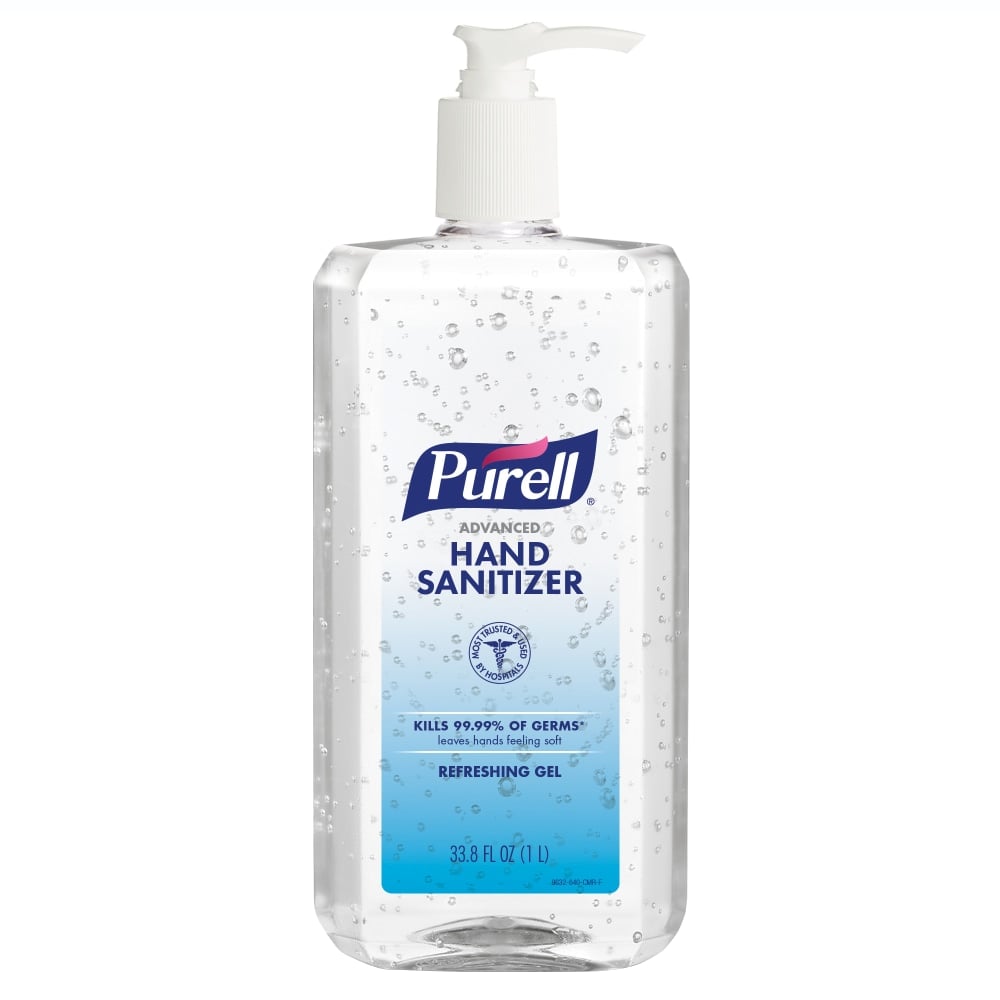 Purell Advanced Refreshing Gel Hand Sanitizer, 33.8 Oz, Clean Scent, Case Of 4 Bottles MPN:9632-04-CMR