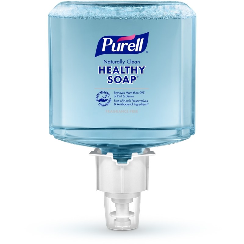 PURELL Brand Naturally Clean HEALTHY SOAP Foam ES6 Refill, Fragrance Free, 40.6 Oz Bottle (Min Order Qty 2) MPN:GOJ777402WUOM