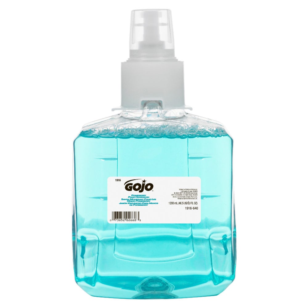 GOJO Foam Hand Wash Soap, Pomeberry Scent, 40.5 Oz Refill (Min Order Qty 2) MPN:GOJ 191602EA