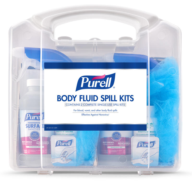 Purell Body Fluid Single-Use Spill Kit, Pack Of 2 MPN:3841-01-CLMS