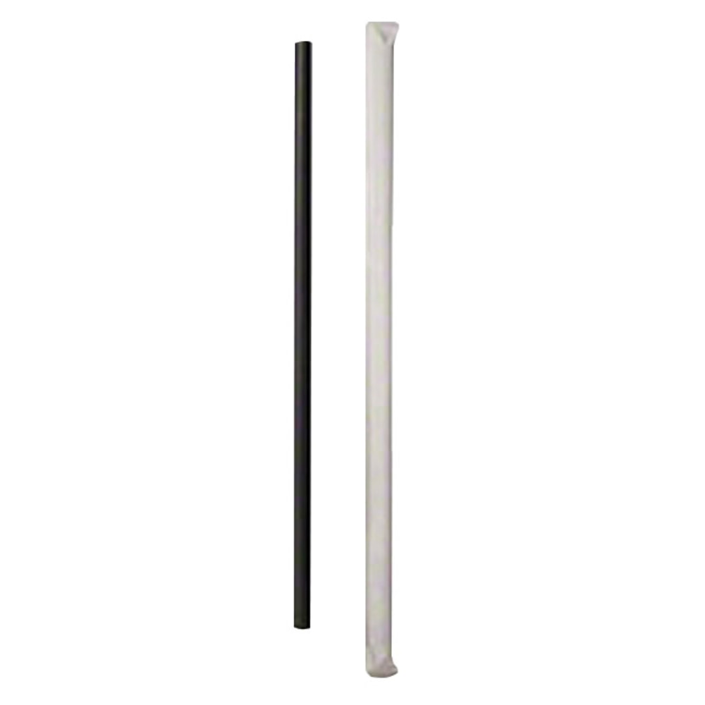 Goldmax Fat Beverage Straws, 5 1/2in, Black, 150 Per Pack, Case Of 10 Packs (Min Order Qty 4) MPN:UG575BK