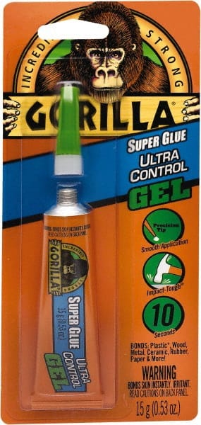 Super Glue: 0.53 oz Tube, Clear MPN:109804