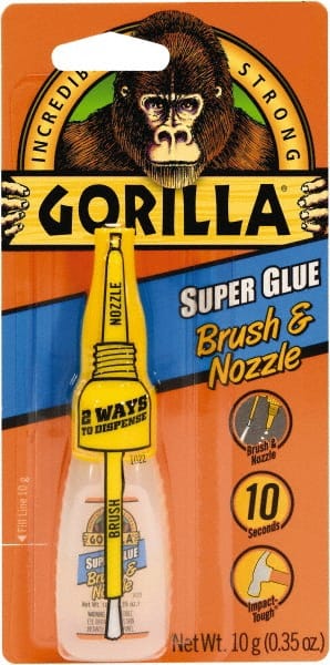 Super Glue: 0.35 oz Bottle, Clear MPN:7500101