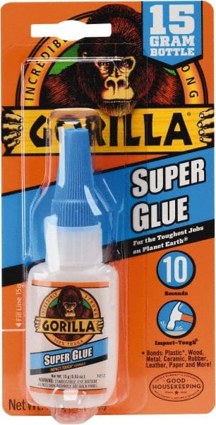 Super Glue: 0.53 oz Bottle, Clear MPN:7805001