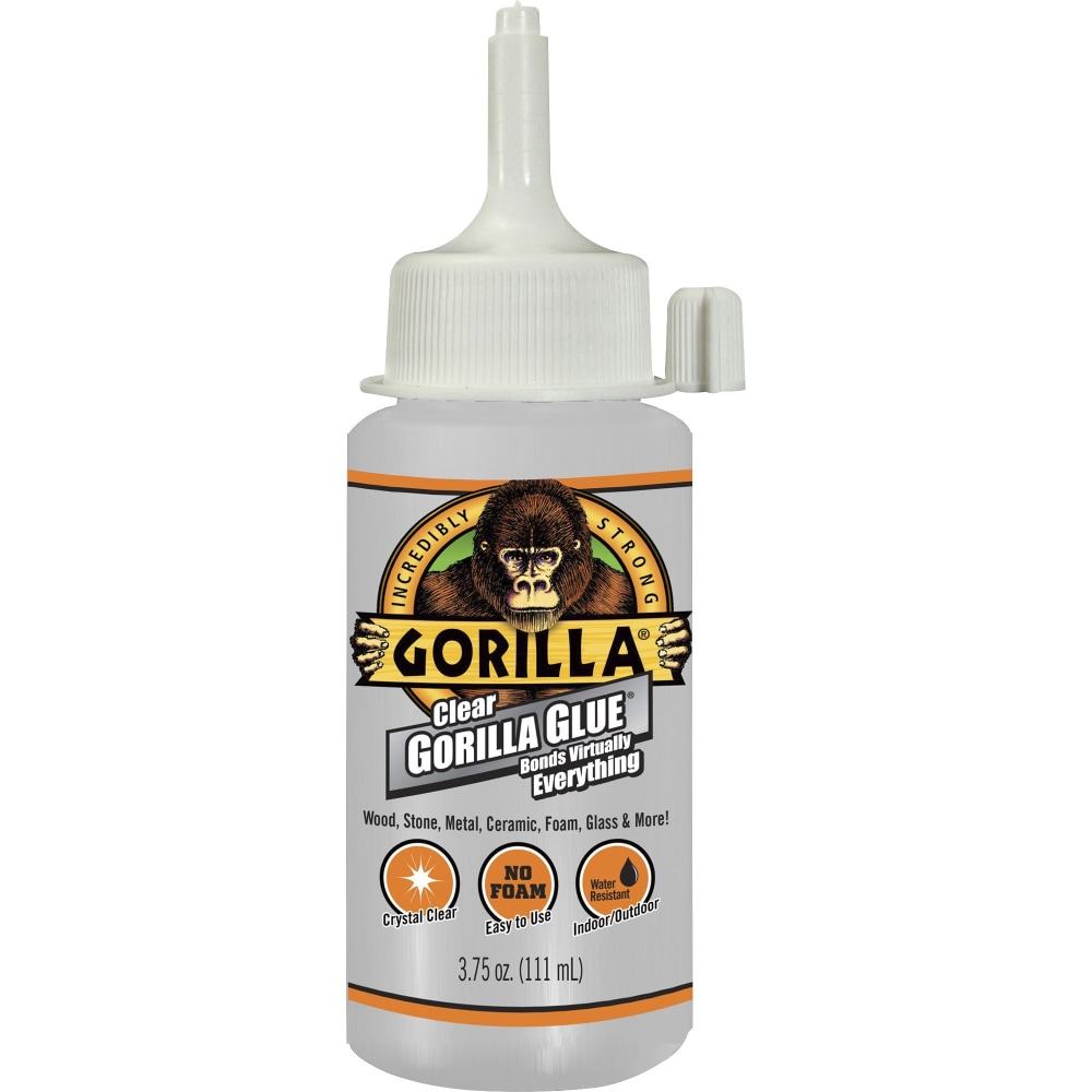 Gorilla Clear Glue - 3.75 fl oz - 1 Each - Clear (Min Order Qty 4) MPN:4537502