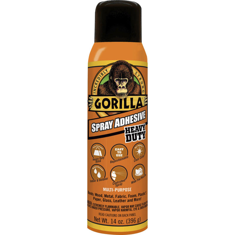 Gorilla Glue Gorilla Spray Adhesive, 14 Oz, Clear (Min Order Qty 4) MPN:6301502