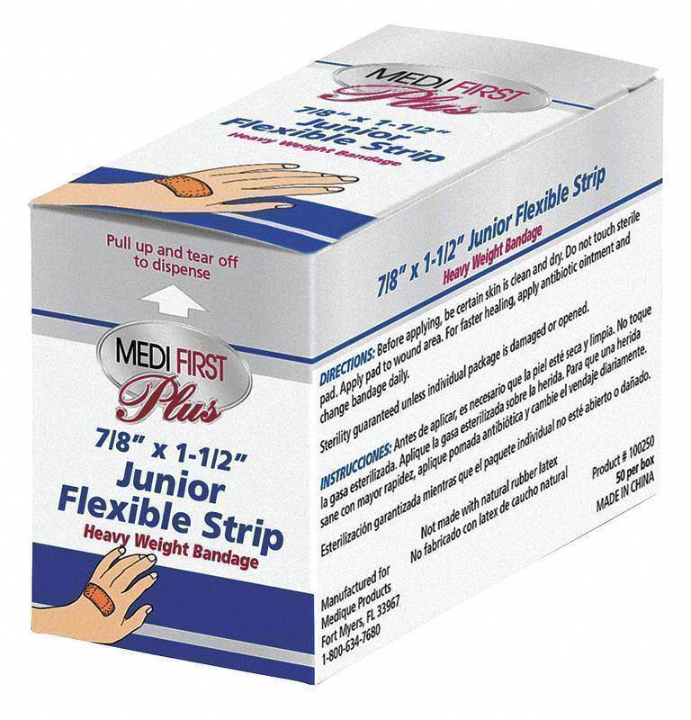 Strip Bandages 1-1/2 L x 7/8 W PK50 MPN:100250