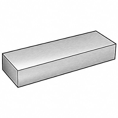 Flat Bar Stock Aluminum 1/2 in x 6 ft MPN:2EYX2