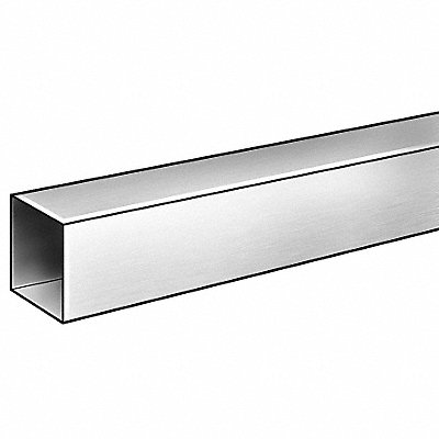 Tubing Square Aluminum 12 in Overall L MPN:6ALT1