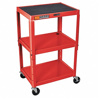 Utility Cart Steel 300 lb Red MPN:AVJ42-RD