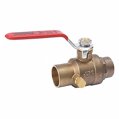 Brass Ball Valve Inline Sweat 1 in MPN:107-555