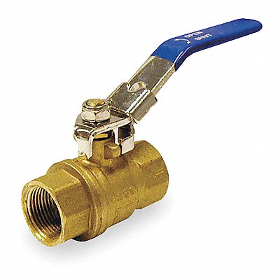 Brass Ball Valve Inline FNPT 1-1/4 in MPN:107-816-LH