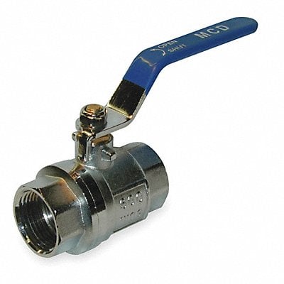 CP Brass Ball Valve Inline FNPT 3/8 in MPN:107-822-CP