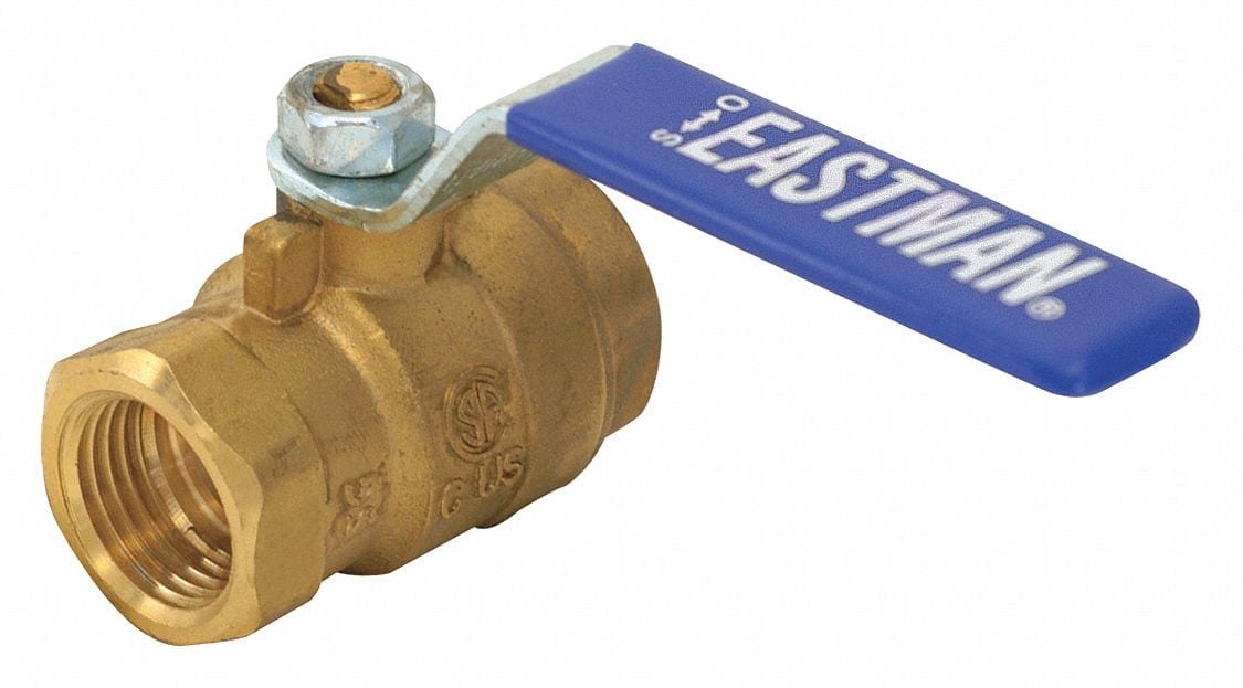 Ball Valve Inline Brass Body 1/2 Pipe MPN:20045LF