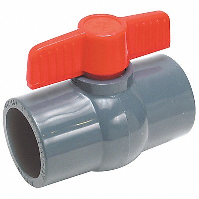 PVC Ball Valve Inline Socket 1/2 in MPN:32H948