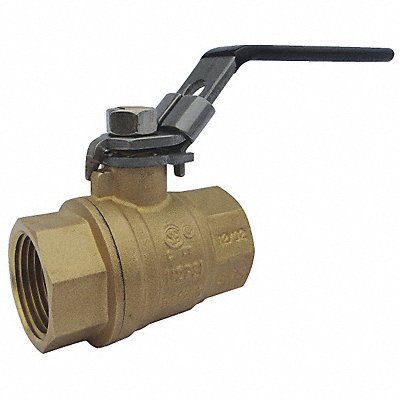 Brass Ball Valve Inline FNPT 1/2 in MPN:32H970