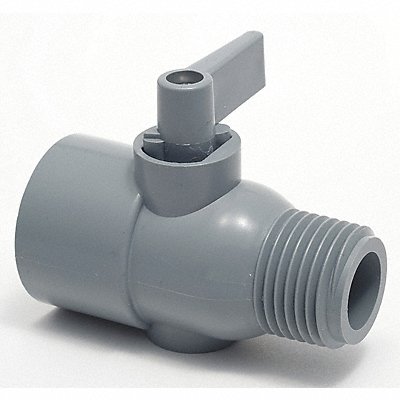 PVC Ball Valve Inline FNPT x MNPT 1/2 in MPN:3871090