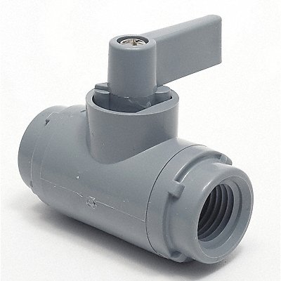 PVC Ball Valve Inline FNPT 1/4 in MPN:3990290