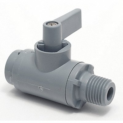 PVC Ball Valve Inline FNPT x MNPT 1/4 in MPN:3991190