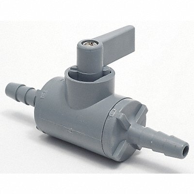 PVC Ball Valve Inline Barb x Barb 3/8 in MPN:3997790