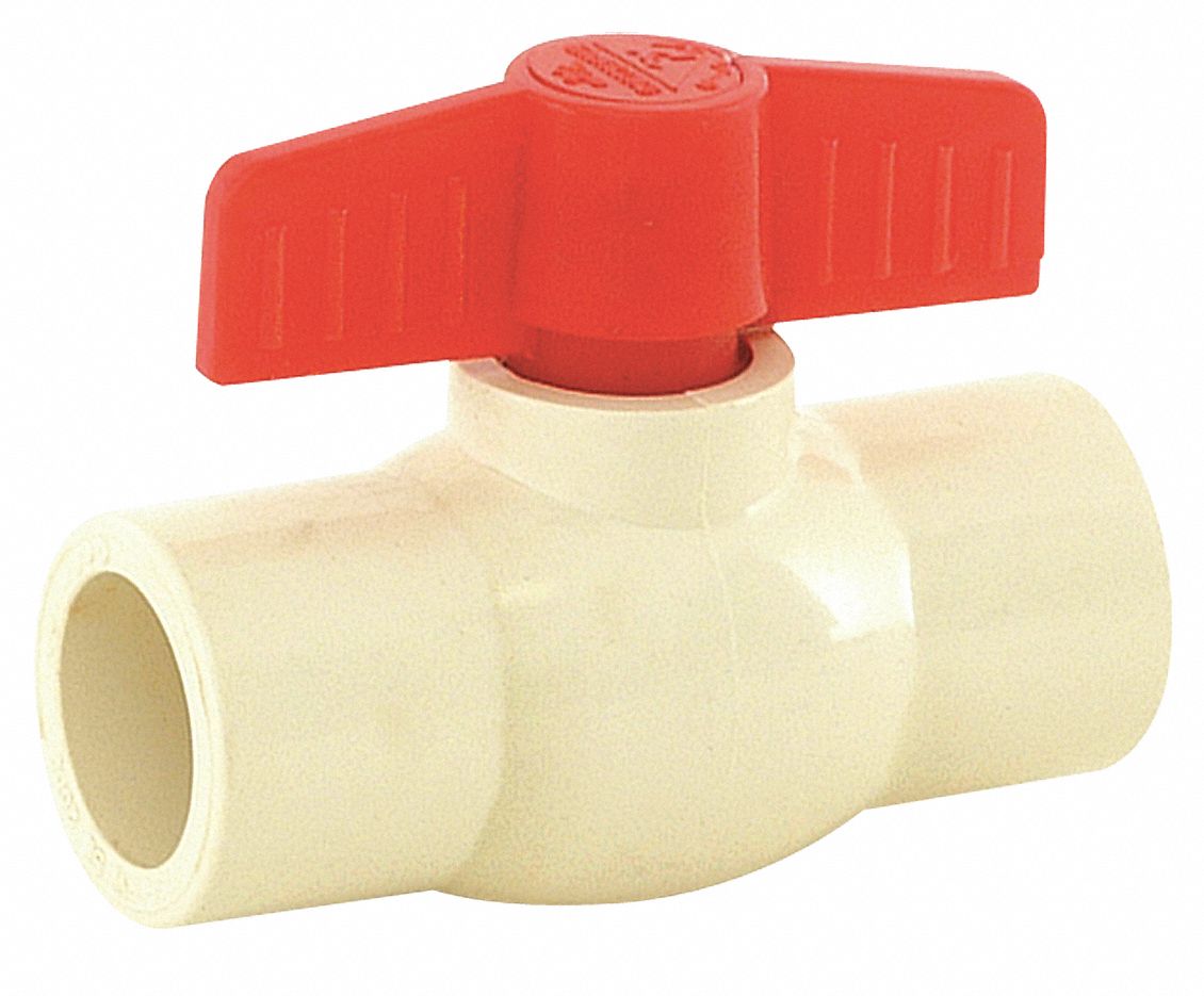 Ball Valve CPVC/Red Plastic 1/2 Pipe MPN:48636