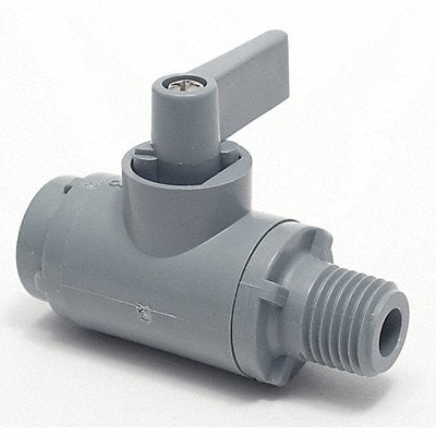 PVC Ball Valve Inline FNPT x MNPT 1/8 in MPN:6884090