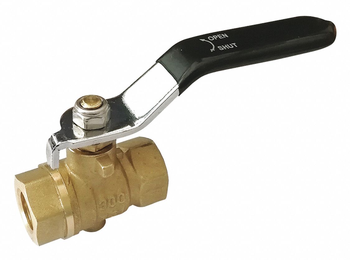 Brass Ball Valve Inline FNPT 3/8 MPN:ADV-38NLH