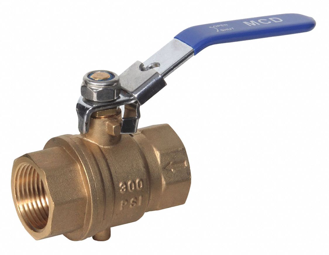 Brass Ball Valve Inline FNPT 1 MPN:G-ADV-100