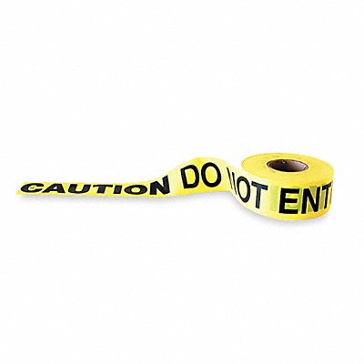 Barricade Tape Yellow/Black 1000ft x 3In MPN:1N956