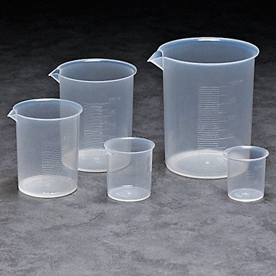 Grad Plastic Beaker Set 50mL-1000mL PP MPN:BPSET5