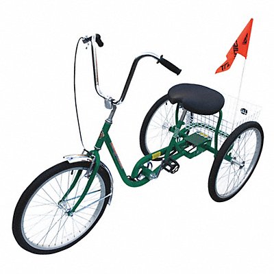 Tricycle 250 lb Cap. Green 24 Wheel MPN:IBIKE-3-DC-G