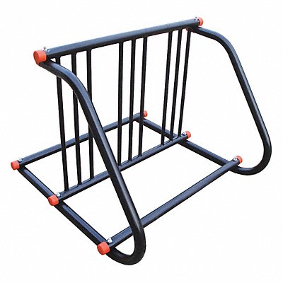 Bike Rack 2-Sided 6-Bike 37-1/2 Blk MPN:9AH38