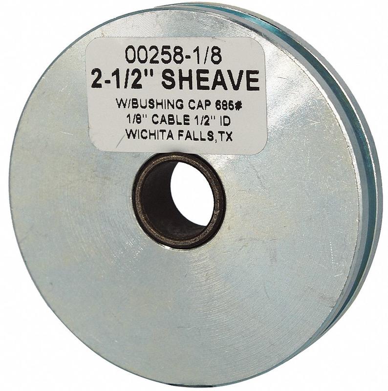 Sheave 1/8 Rope Diameter MPN:00258-1/8-C