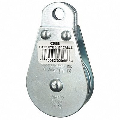 Pulley Block Fixed Eye 600 lb. MPN:4JX70