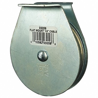 Pulley Block 800 lb Sheave OD 3 In. MPN:4JX77