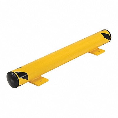 Floor Stop Bollard 4-1/2 Dia Yellow MPN:FSBOL-42