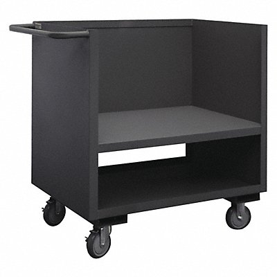 3 Sided Low Deck Cart 1 Shelf 1200 lb. MPN:3SLT-2448-1.2K-95