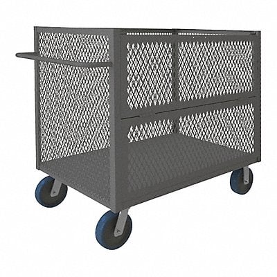 3 Sided Mesh Cart w/Drop Gate 2000 lb. MPN:3STDG-EX3060-6PU-95