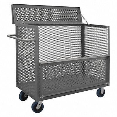 3 Sided Mesh Cart w/Drop Gate 3600 lb. MPN:3STDGT-EX3060-6PU-95