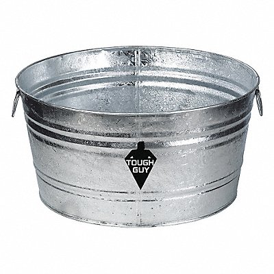 Utility Tub 9 gal Silver MPN:3HNF8