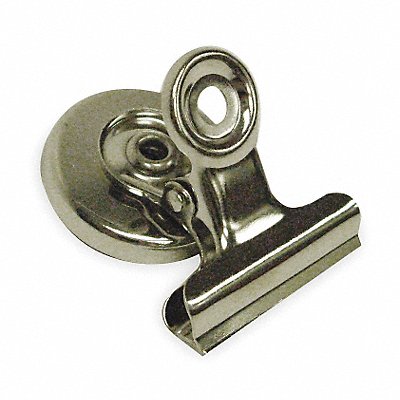 Magnetic Bulldog Clip 1In Slvr PK2 MPN:2WFW6