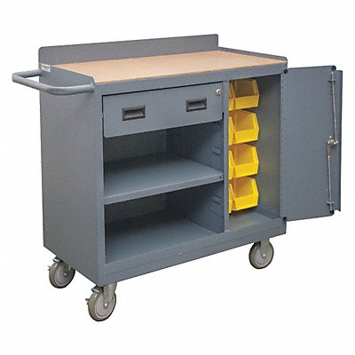 Mobile Cabinet Bench Steel 36 W 18 D MPN:2212A-BLP-8B-LU-95