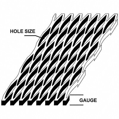 Carbon Steel Rectangle Expand Sheet 24 MPN:22485_12_24